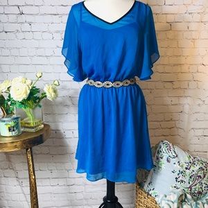 Express | Dresses | Sz M | Chiffon Overlay Mini
